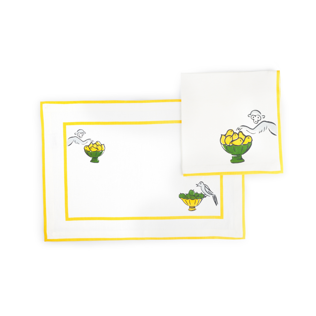 Of Monkeys & Koëls Napkins - Set of 4