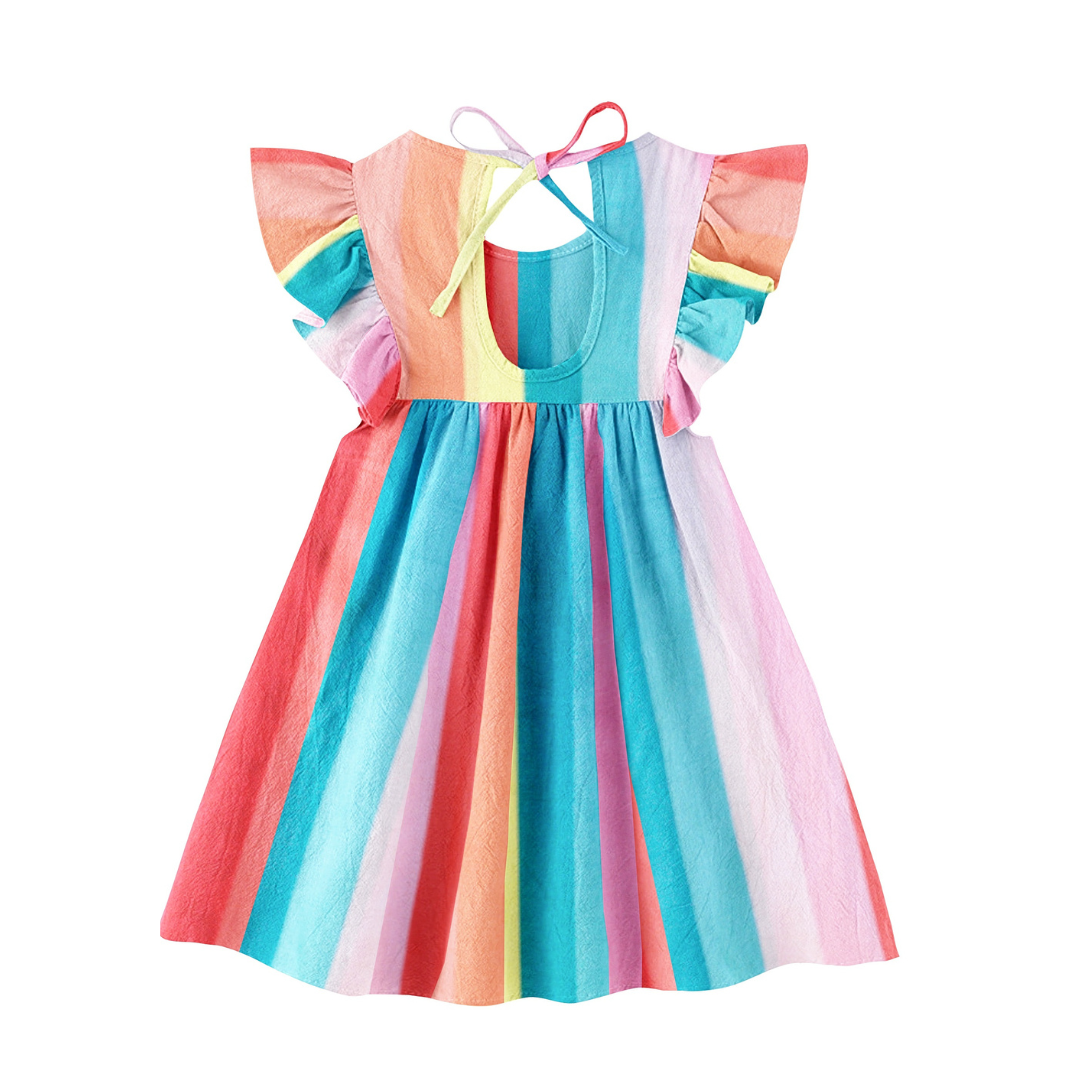 Organic Sleeve Nightdress - Rainbow