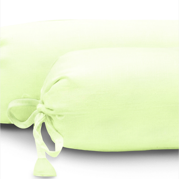 Organic Baby Bolster Cover Set - Lime Green