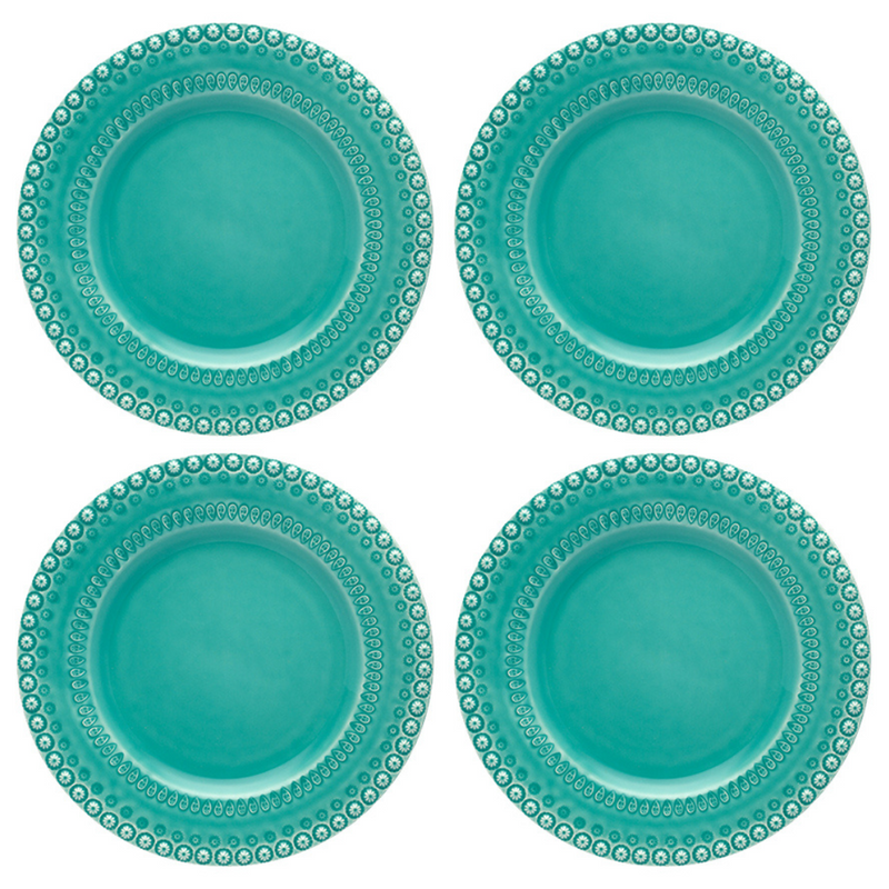 Fantasy - Dinner Plate 29 Acqua Green