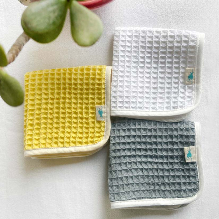 ORGANIC HANDWOVEN WAFFLE WASHCLOTHS