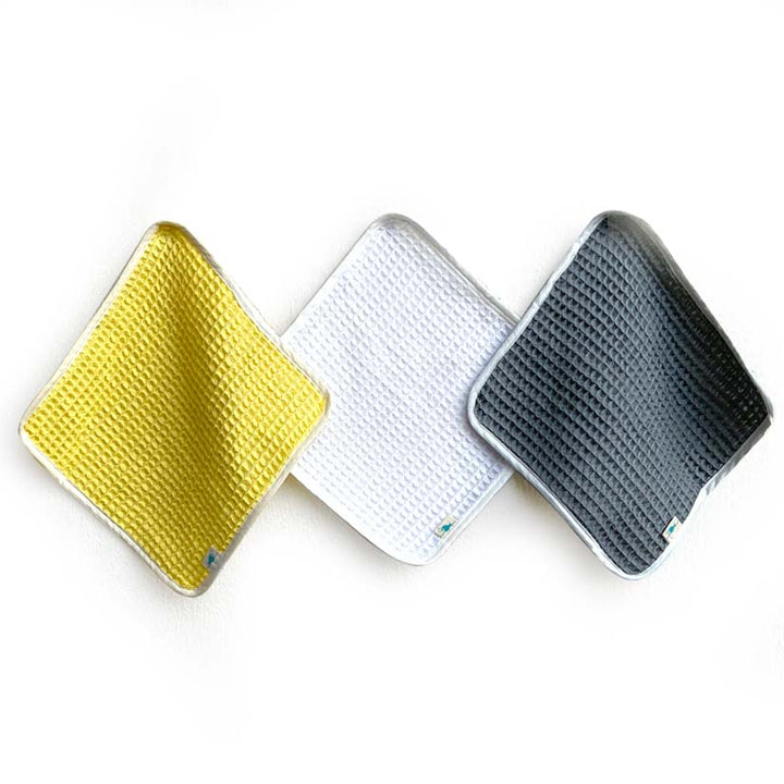 ORGANIC HANDWOVEN WAFFLE WASHCLOTHS