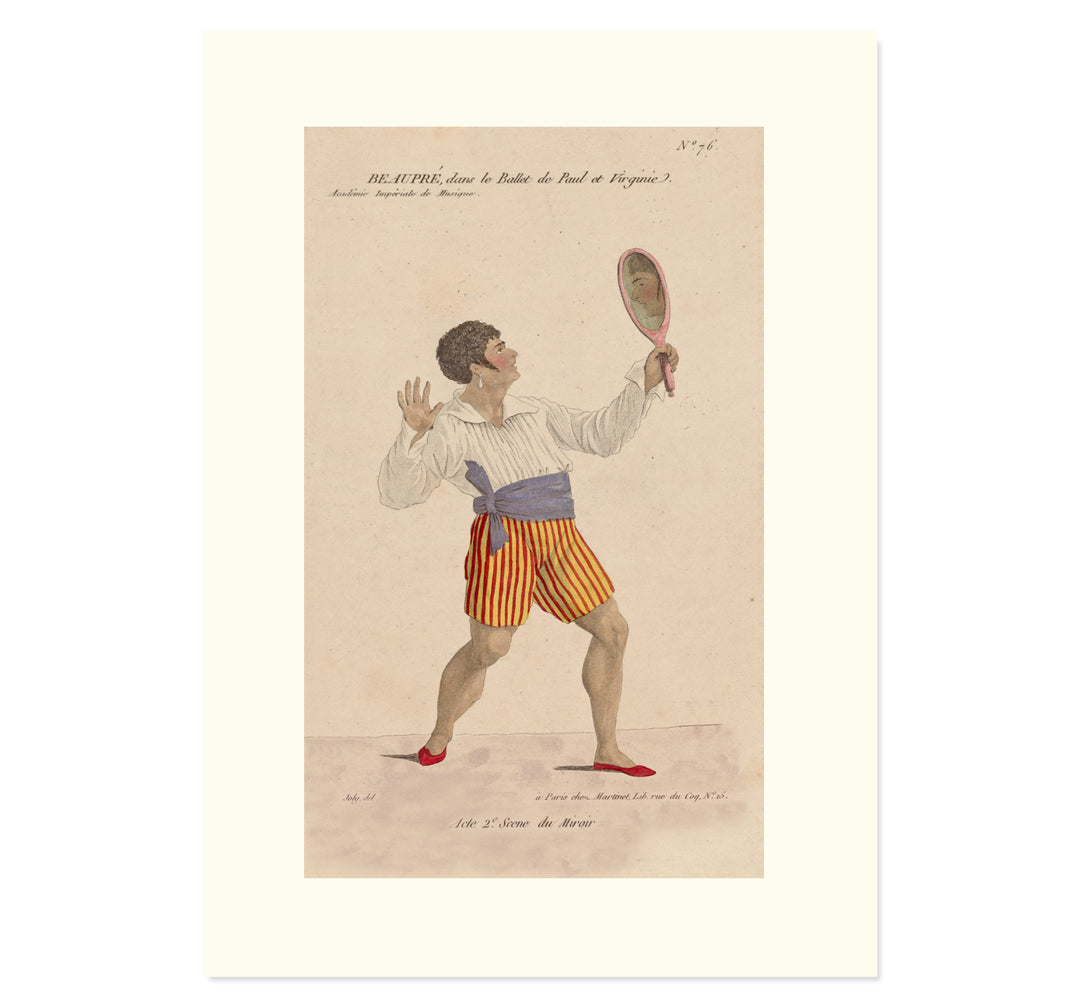 Beaupré in Le Ballet of Paul and Virginie, Act II, Scene of the Mirror Art print