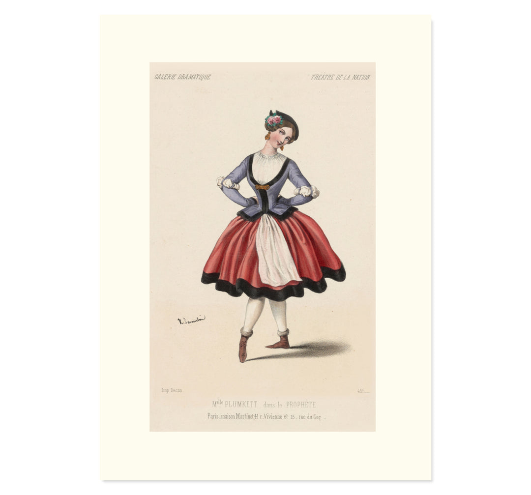 Melle. Plumkett, dans Le prophète, Théâtre de la Nation Art print