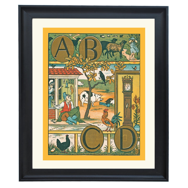 Vintage Alphabet Art Print