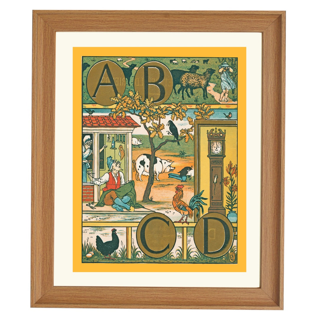 Vintage Alphabet Art Print