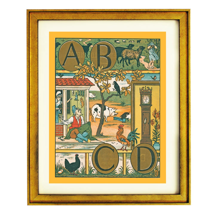 Vintage Alphabet Art Print