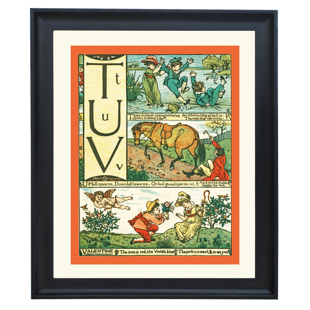 Vintage Alphabet Art Print