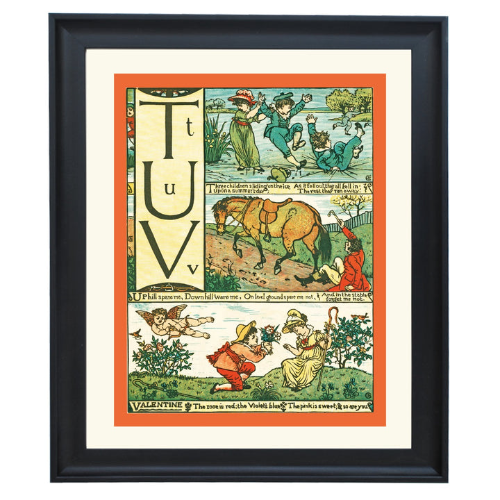 Vintage Alphabet Art Print