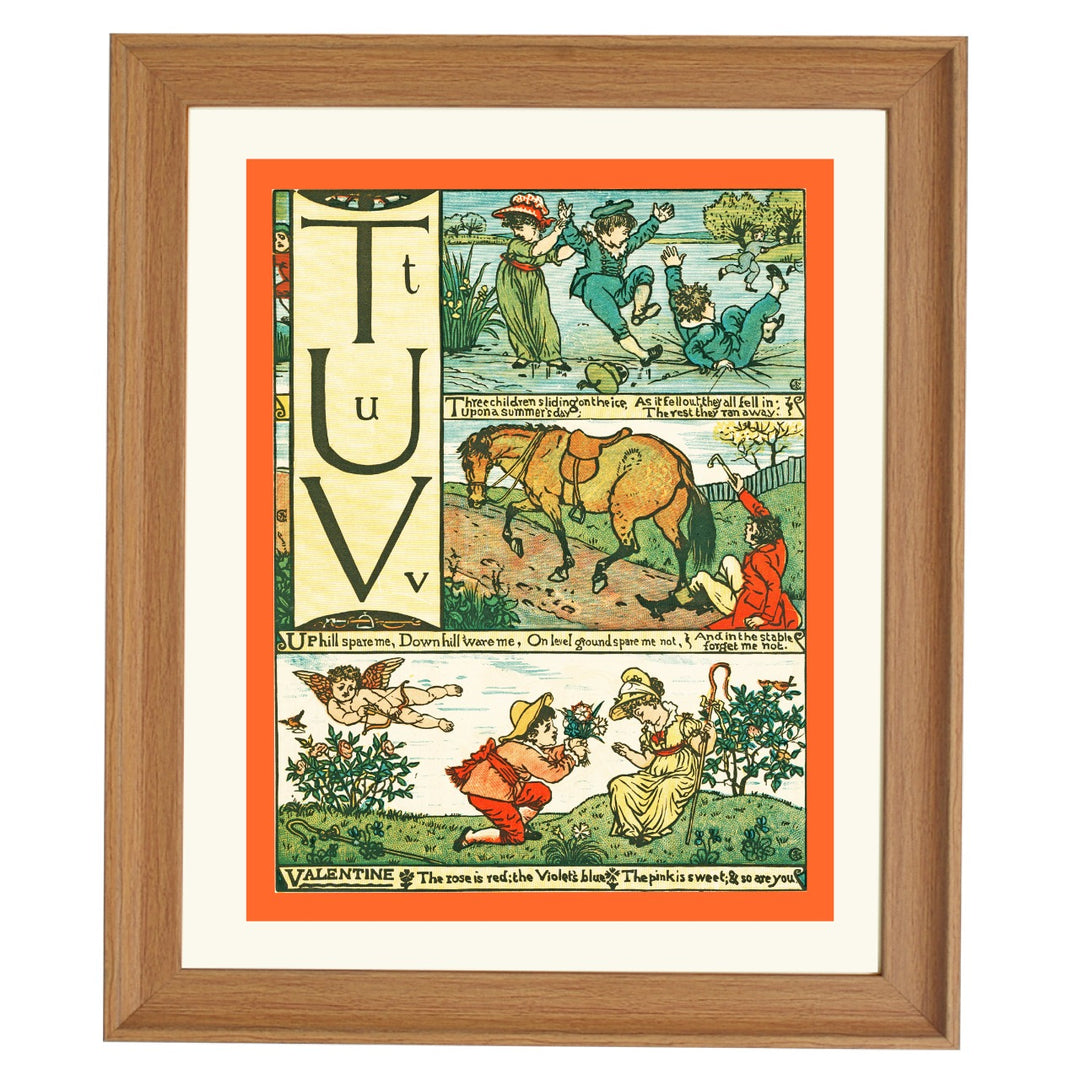 Vintage Alphabet Art Print