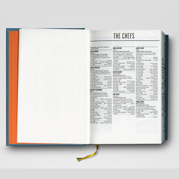 Where Chefs Eat: A Guide to Chefs' Favourite Restaurants Book