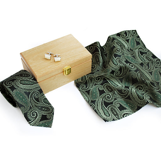 WOVEN SILK TIE GIFT SET