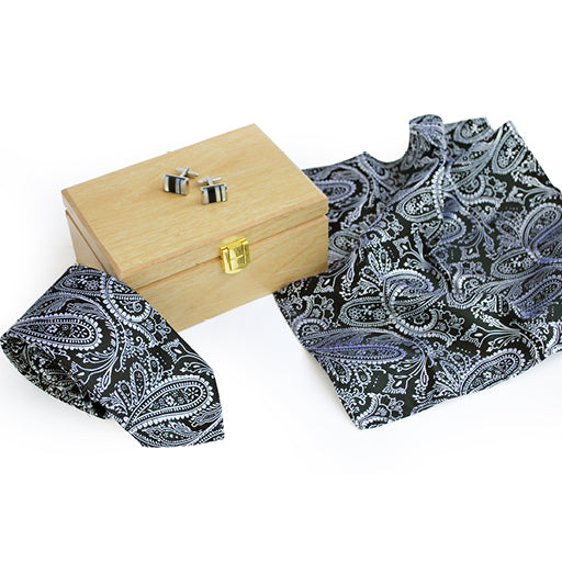 WOVEN SILK TIE GIFT SET