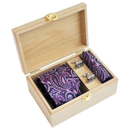 WOVEN SILK TIE GIFT SET