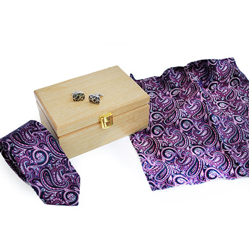 WOVEN SILK TIE GIFT SET