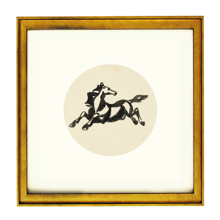 The jumping horse art print