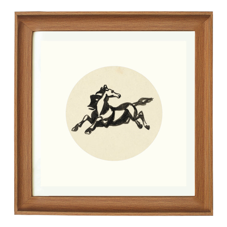 The jumping horse art print
