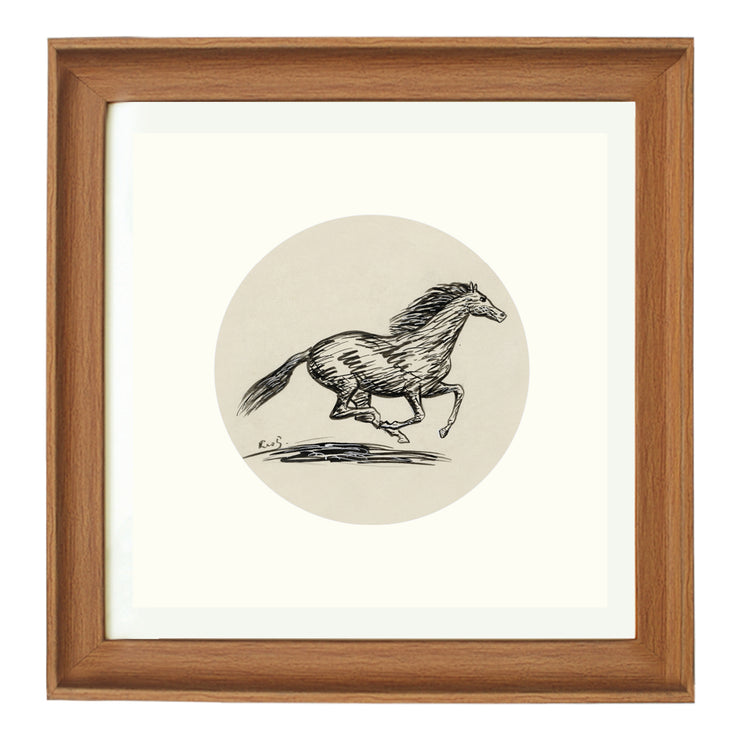 A galloping horse art print