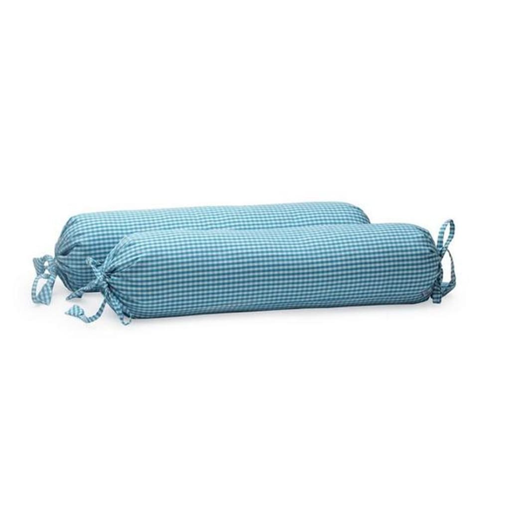 Baby Bolster Cover Set without Fillers Blue Checks