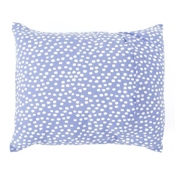 Baby Pillow Cover Set without Filler Purple and White Spots