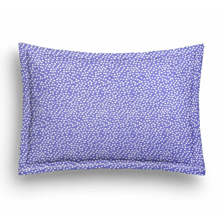 Baby Pillow Cover Set without Filler Purple and White Spots