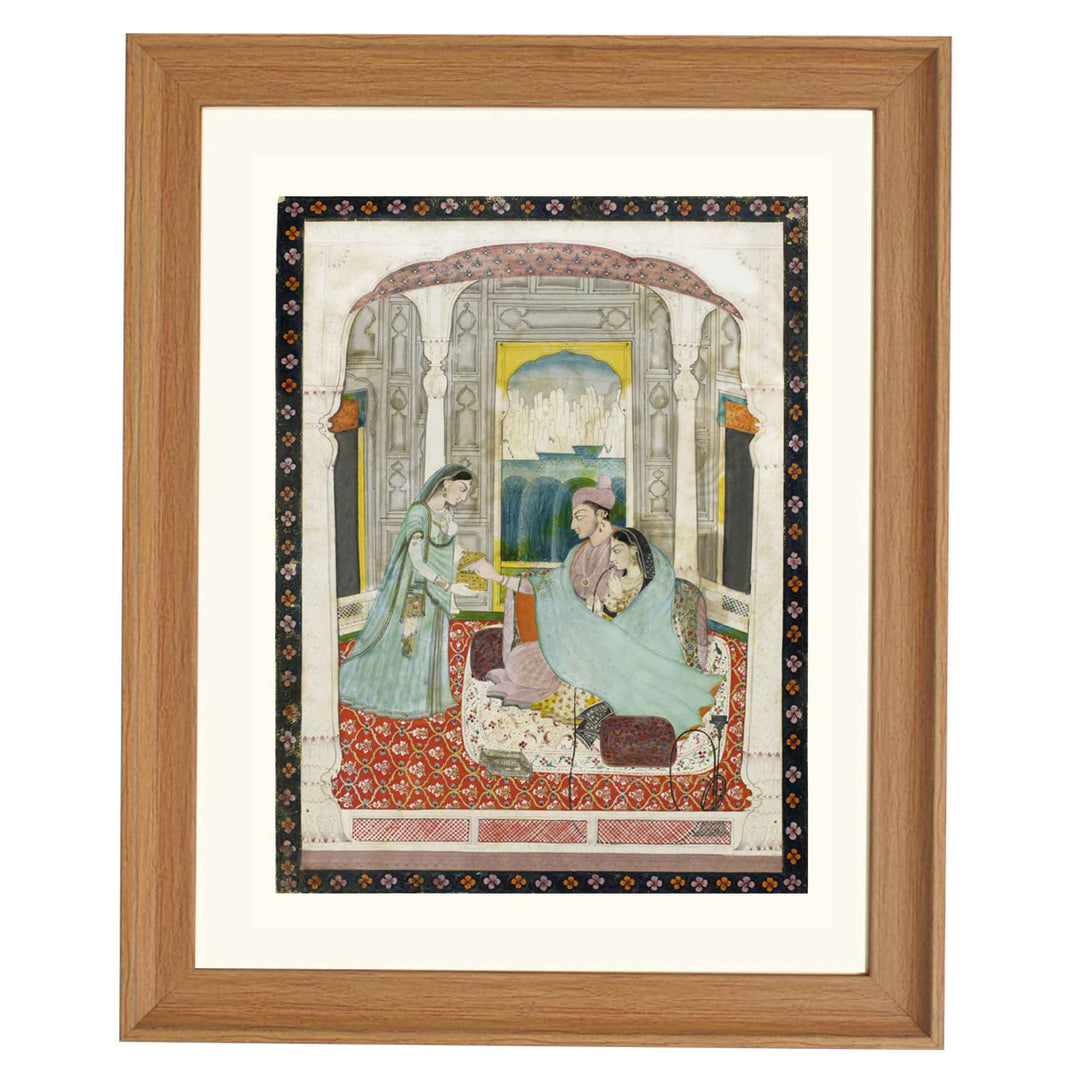 Regal couple in palace art print