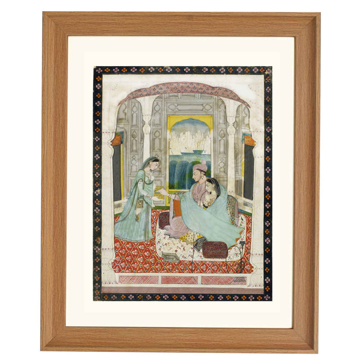 Regal couple in palace art print