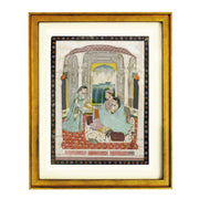 Regal couple in palace art print