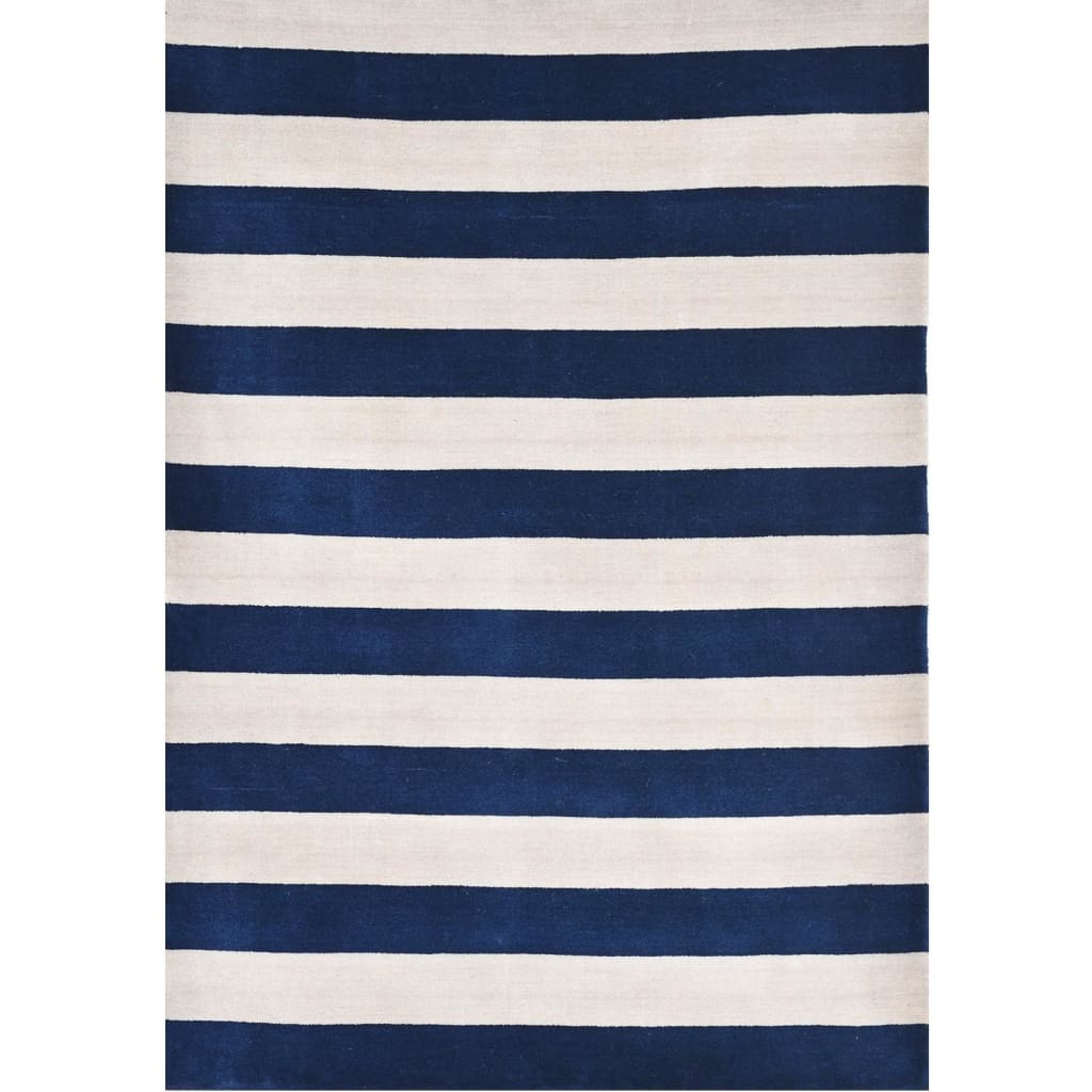 Blue And White Stripes Carpet