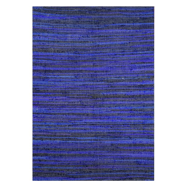 BLUE SOLID COTTON HAND WOVEN DHURRIE