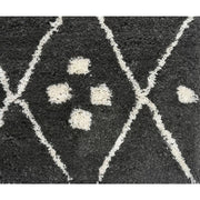 Charcoal White Tribal Carpet