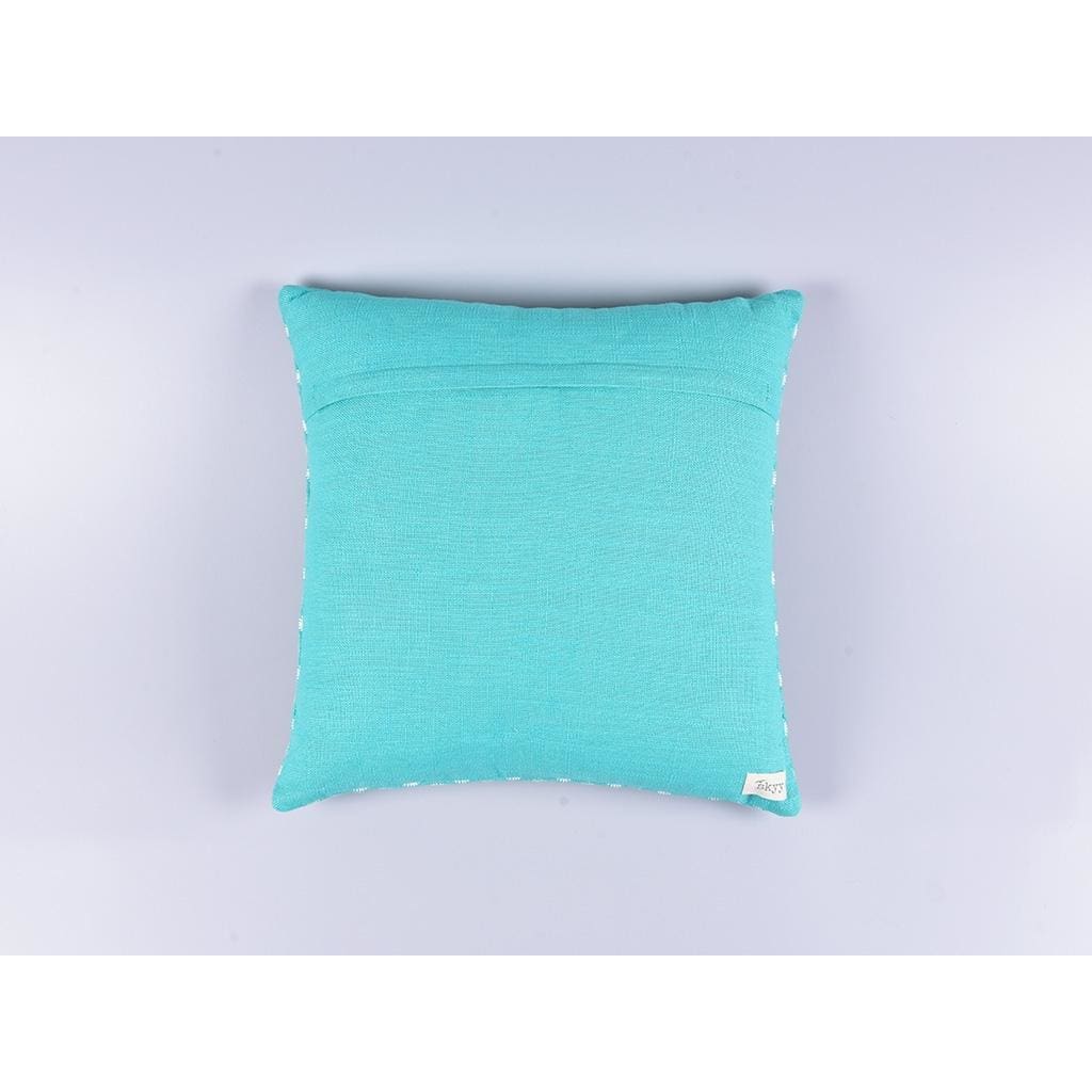 DAISY CUSHION COVER - TURQUOISE