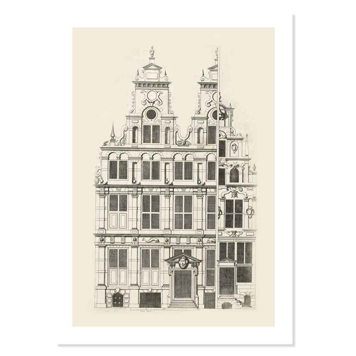 Architectural Drawing by Hendrick de Keyser ART PRINT