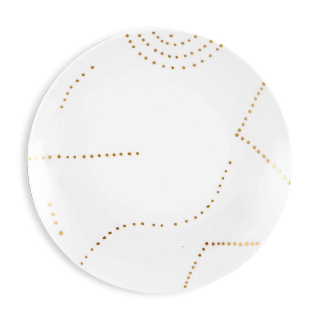FOLKIFUNKI Dessert Plate Coupe (SET OF 4)