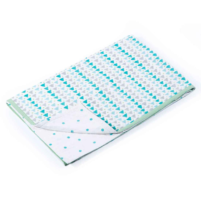 Geometry Blue Toddler Blanket