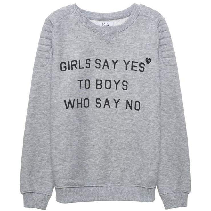 GIRLS SAY YES - SWEAT WITH ARM DETAIL