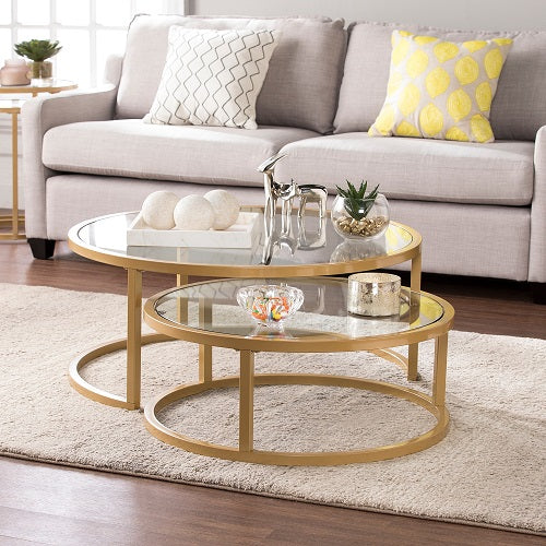 Contemporary Dual Coffee Table