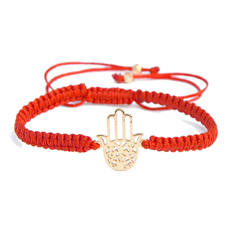 HAND OF HAMSA SILK CORD BRACELET - JEWELLERY