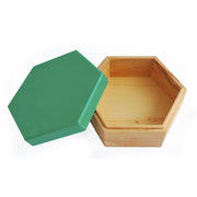 Hexagonal Dark Green Trinket Box