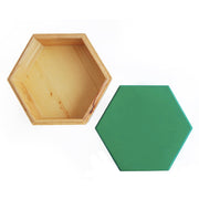 Hexagonal Dark Green Trinket Box