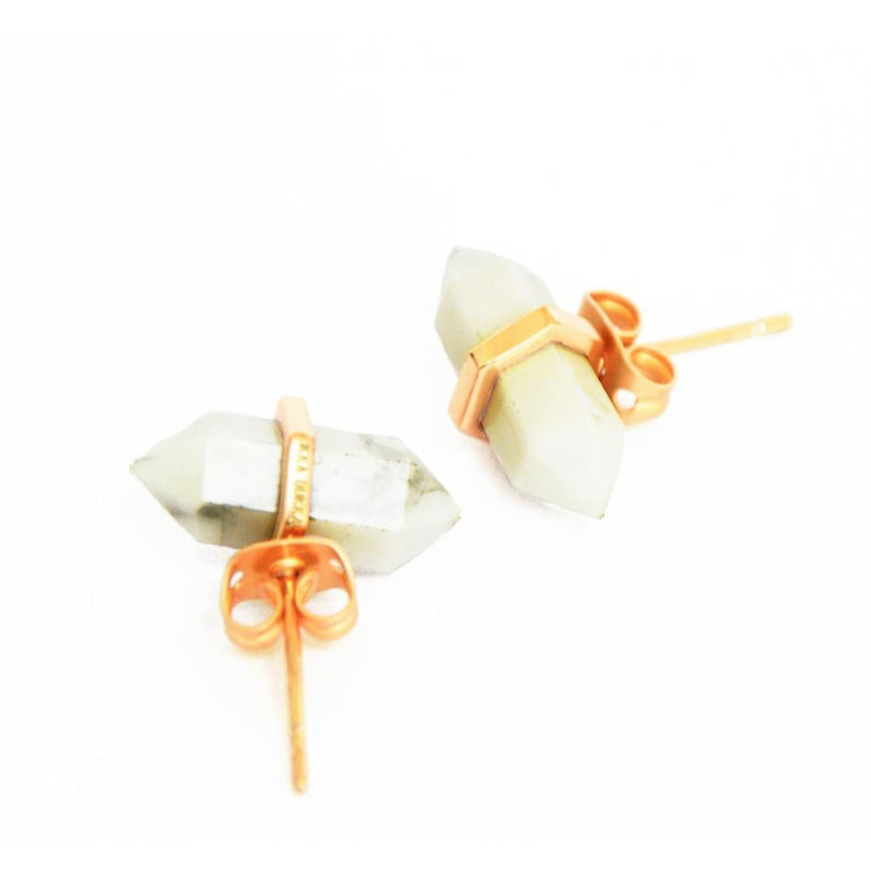HOWLITE STONE EARRINGS