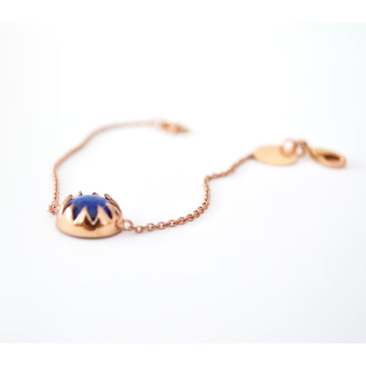 LAPIS CABOCHON STONE BRACELET