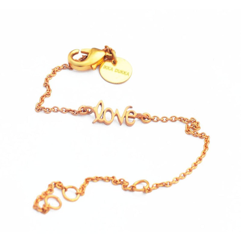 LOVE WORD CHAIN BRACELET
