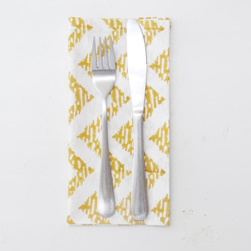 MARNIE YELLOW CHEVRON NAPKIN