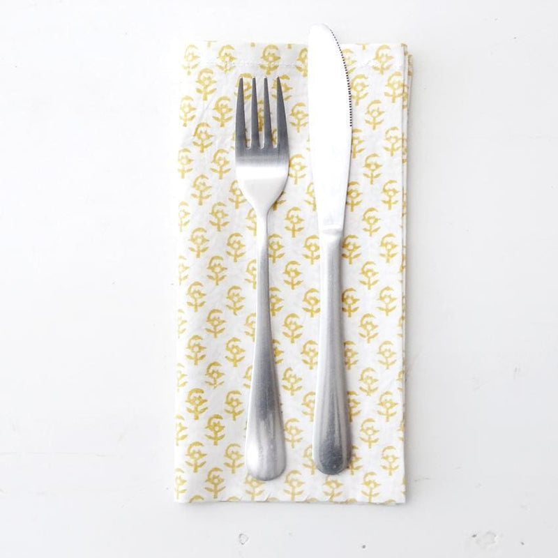 MARNIE YELLOW PAISLEY NAPKIN