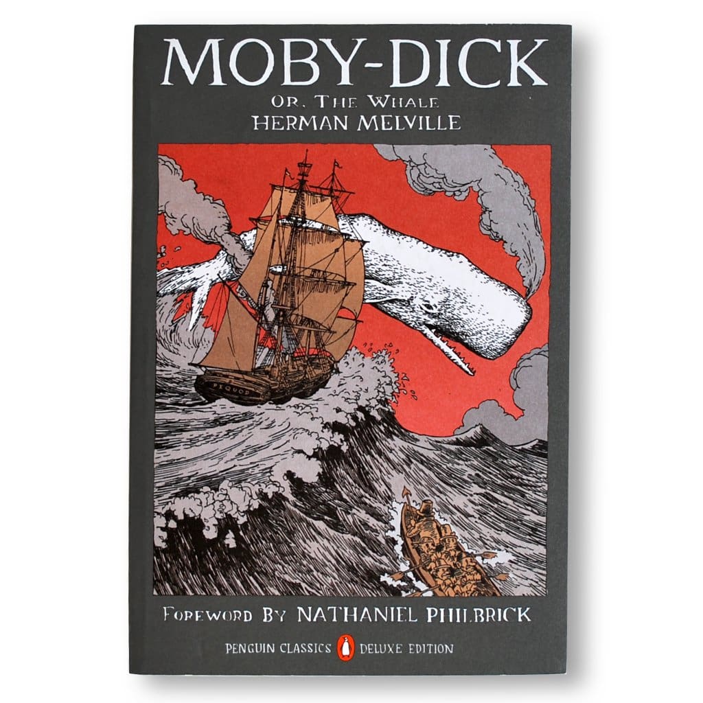 Herman Melville - Moby Dick (Grey) Poster by book merch