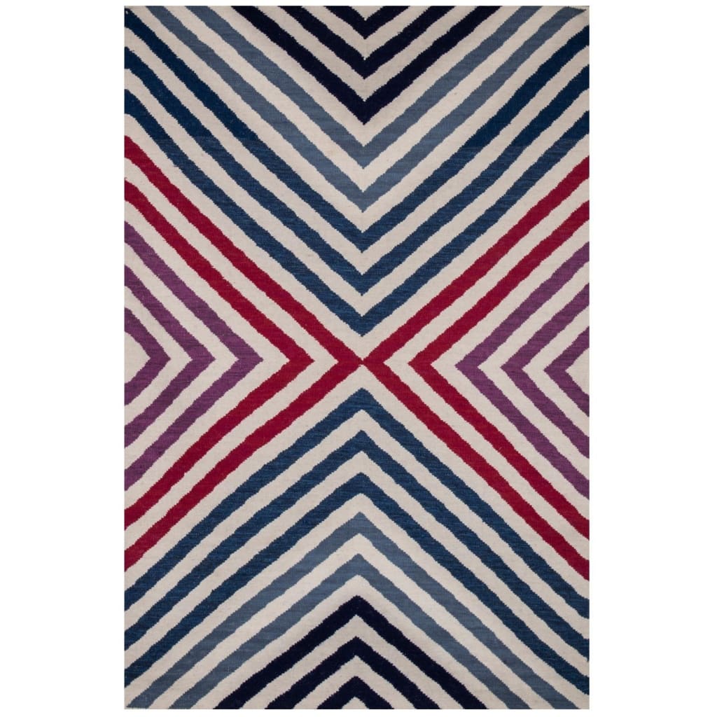 MULTI GEOMETRIC HAND WOVEN DHURRIE