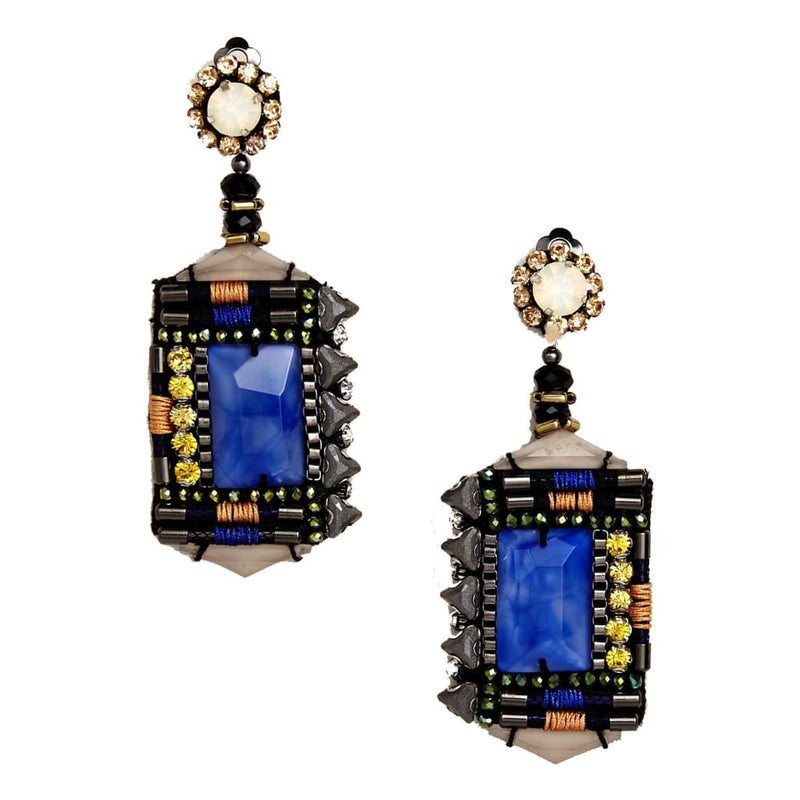 NOCTURNE JAMILLA COBALT EARRINGS