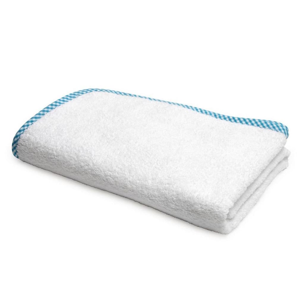 Organic Blue Checks Junior Towel
