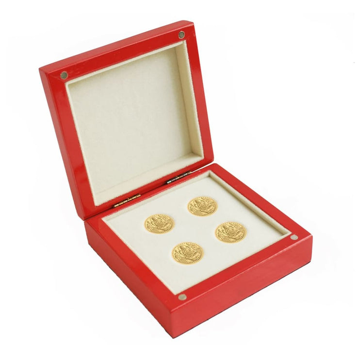 Red Glossy Coin Box (4 coins) - COIN BOX